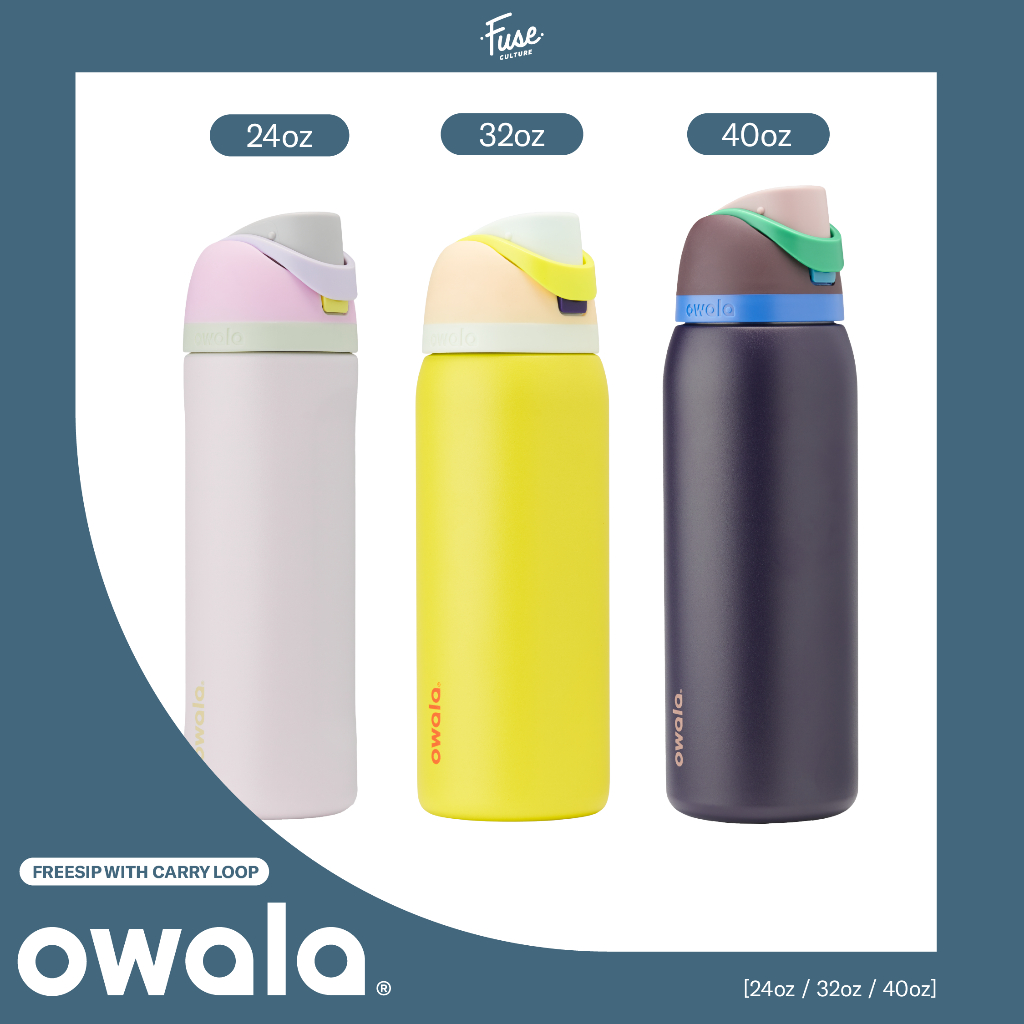 OWALA FreeSip Bottle ขวดน้ำสแตนเลสขนาด 24oz 32oz และ 40oz