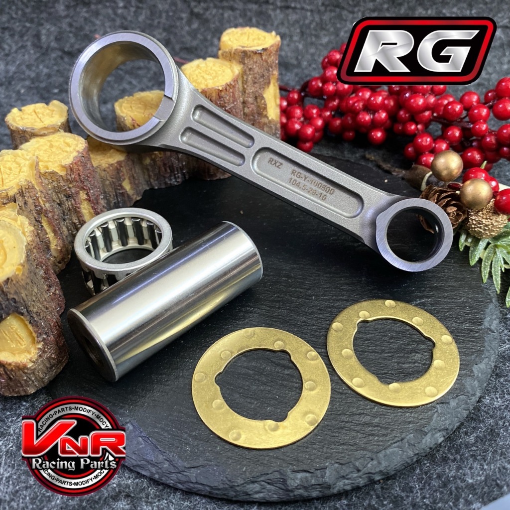 ก้านสูบฟอส RXZ RG ก้านฟอสRXZ 104.5-16-29 MM. ครบชุด งาน RG (ก้านสูบ+ลูกปืน+สลักก้าน)