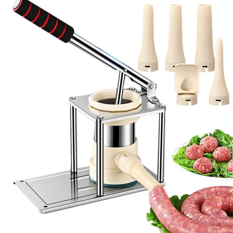 เครื่องบรรจุไส้กรอก Sausage Stuffer Machine เครื่องอัดไส้กรอกแนวตั้ง มีไซส์ให้เลือกใช้งาน