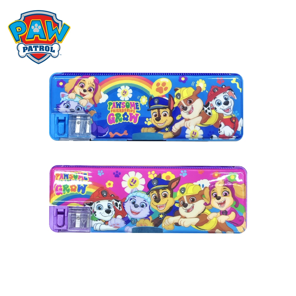 Paw Patrol กล่องดินสอแม่เหล็ก ลายการ์ตูนน่ารัก แข็งแรง ทนทาน ไม่แตกหัก ใช้งานง่าย กบเหลาในตัว PW054