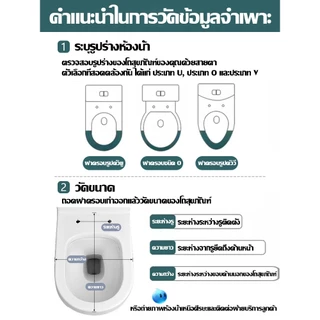 【ไม่พังเป็น100ปี】ฝารองนั่ง วัสดุไม่เปลี่ยนเป็นสีเหลือง รูปทรง U/V/O ฝาชักโครก ฝารองนั่งชักโครก ฝารองชักโครก ฝาโถส้วม