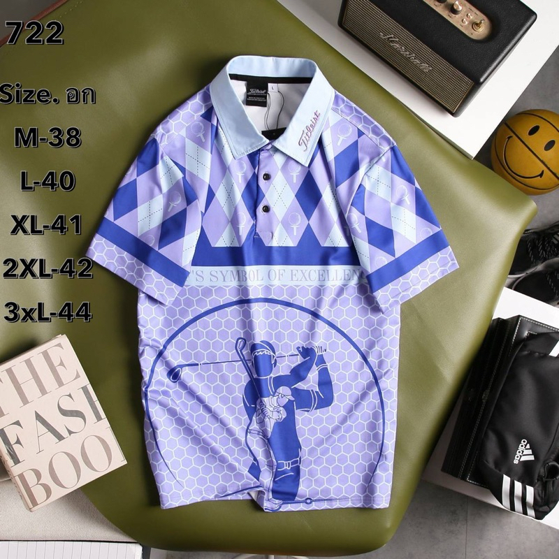 เสื้อโปโลผู้ชาย คอปกแขนสั้น ตีกอล์ฟ ใส่ลำลอง polo man AD11