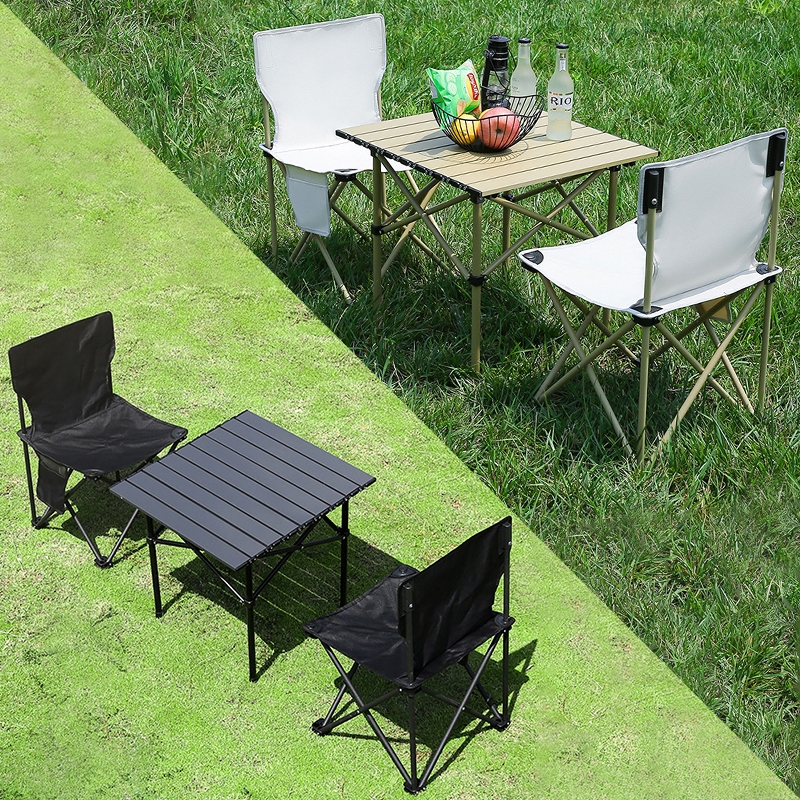 Folding tableโต๊ะแคมป์ปิ้ง โต๊ะสนาม พับอเนกประสงค์ แบบพกพา โต๊ะสนามโครงเหล็95/120cm ปิคนิค กลางแจ้ง ในร่ม แถมถุงจัดเก็บ