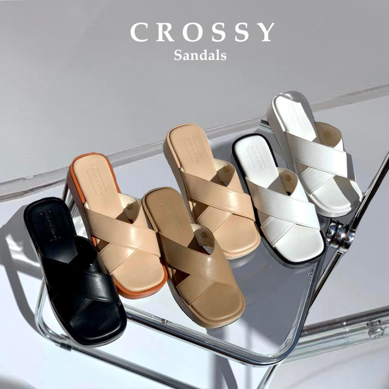 Celeb’s Shoes : CROSSY (ถามไซส์&สีพร้อมส่งก่อนนะคะ) รองเท้าแตะ เซเลปชูวส์ บุฟองน้ำนุ่มนิ่ม