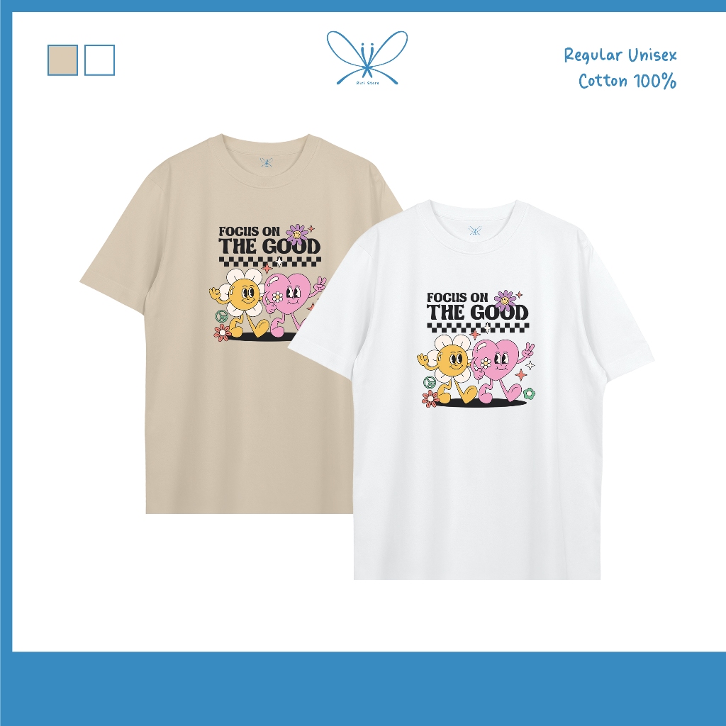 Focus on the good เสื้อยืด T-shirt Regualr Unisex Cotton100%