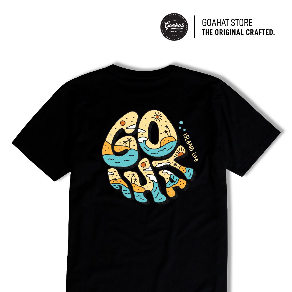 เสื้อยืด Island สกรีน งาน Cotton100 ผ้าหนานุ่ม ทิ้งตัวสวย งานคุณภาพจากแบรนด์ GOAHAT