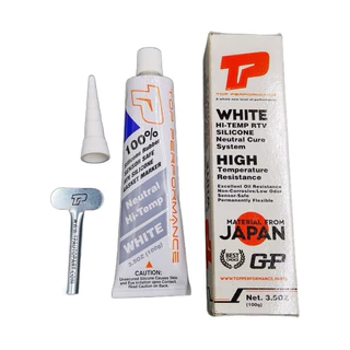 กาวทาปะเก็นแท้ 100% (สีขาว) Top Performance กาวขาว (100g) กาวประเก็นแบบซิลิโคน Hi-Temp RTV Silicone Gasket (White)