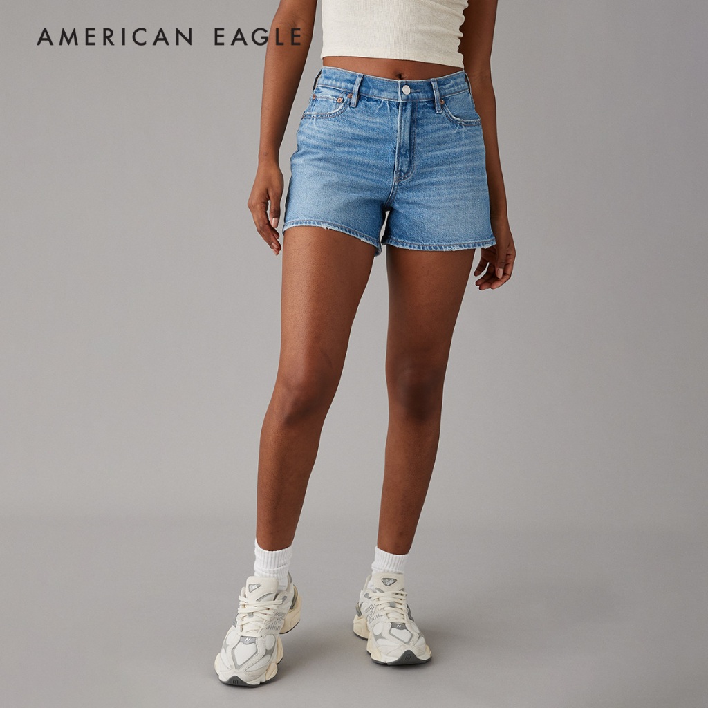 American Eagle Strigid Super High-Waisted Relaxed Denim Short กางเกง ผู้หญิง ขาสั้น รีแลกซ์ เอวสูง (EWSS 033-7767-471)