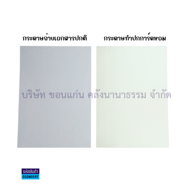 💙KKNT | กระดาษการ์ดหอม กระดาษทำปก A4 มีกลิ่นหอม (10แผ่น) สีขาว (ราคา/ห่อ) - รูปที่ 3