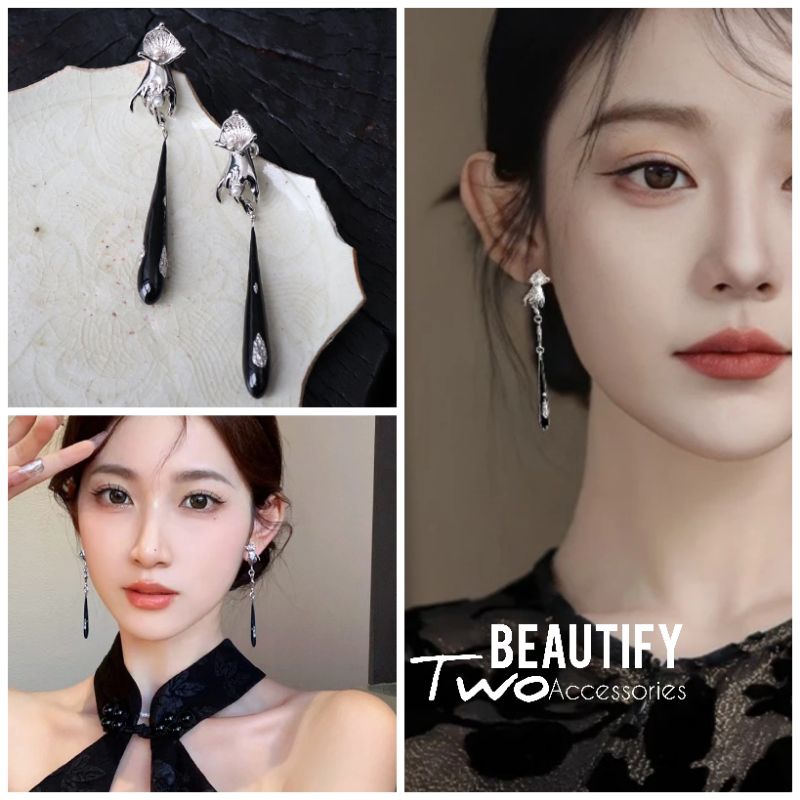ต่างหูรูปจีบมือสไตล์จีนโมเดิร์น ยกระดับความสวยด้วยสไตล์ที่คุณเลือก