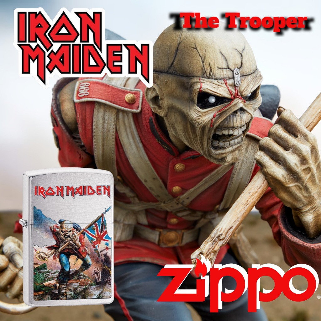 Zippo Iron Maiden The Trooper, 100% ZIPPO Original from USA, new and unfired. Year 2021