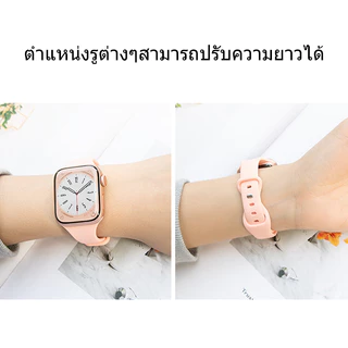 ยางนุ่มบางสายสี Candy เหมาะกับ Ultra 49mm46mm45mm41mm44mm40mm38m42m.iWatch Series 11 10 9 8 7 6 5 SE 4 3 2 1