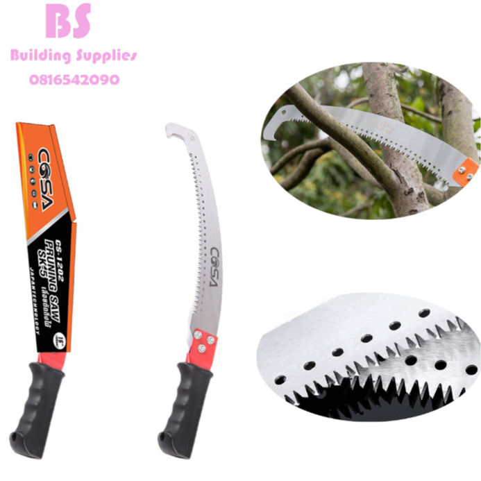 COSA เลื่อยโค้งตัดกิ่งไม้ เลื่อยตัดกิ่งไม้ เลื่อยไม้ Grinding hook saw เลื่อยตัดแต่งกิ่งไม้ผลสวน 16 นิ้ว