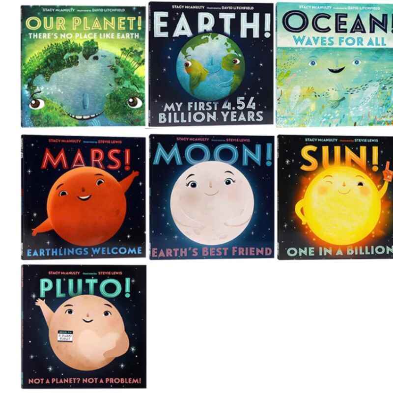 รวม 7 เล่ม นิทานภาษาอังกฤษชุด The Universe: Sun, Moon, Earth, Ocean หนังสือ หนังสือเด็ก นิทาน