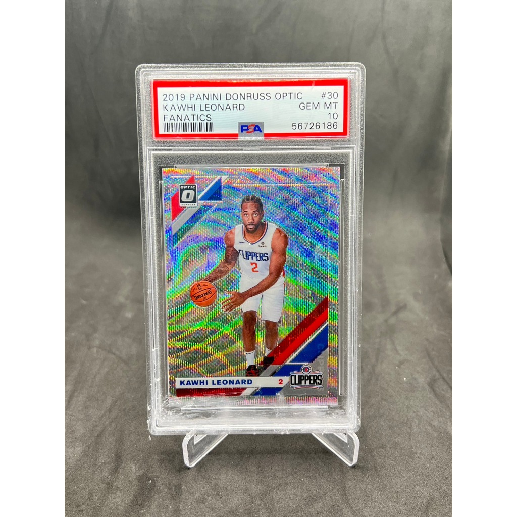การ์ดบาสเกตบอล Panini Donruss Optic/ Kawhi Leonard/ Fanatics #30 (GEM MT PSA 10) Basketball Card + F