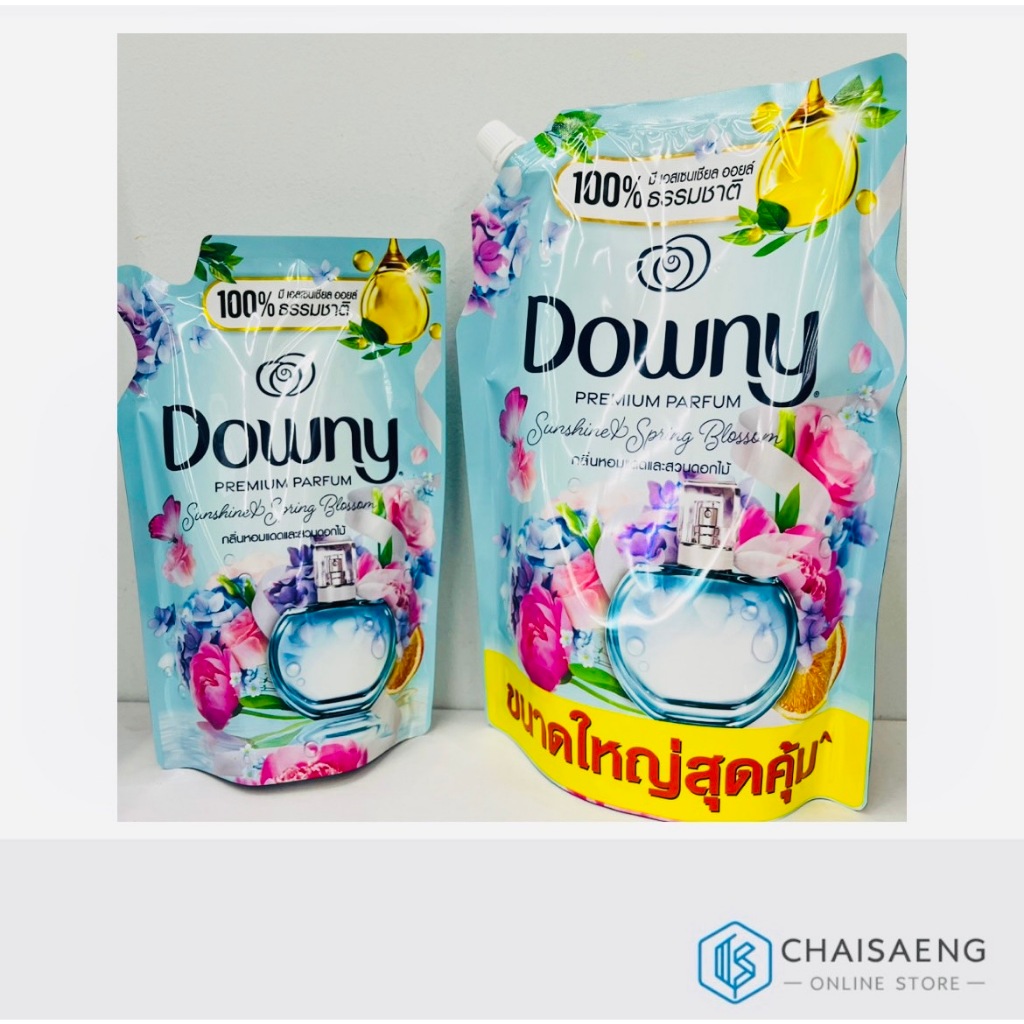 [ใหม่!] Downy ดาวน์นี่ น้ำยาปรับผ่านุ่มสูตรเข้มข้น กลิ่นหอมแดดและสวนดอกไม้ 480 มล x 4