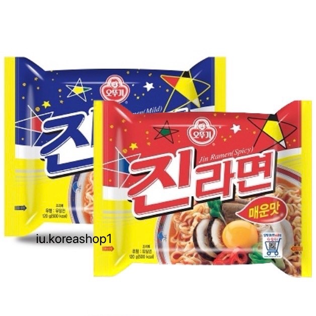 Jin ramen soft & spicy 120g. จิน ราเมง มาม่าเกาหลี รามยอน