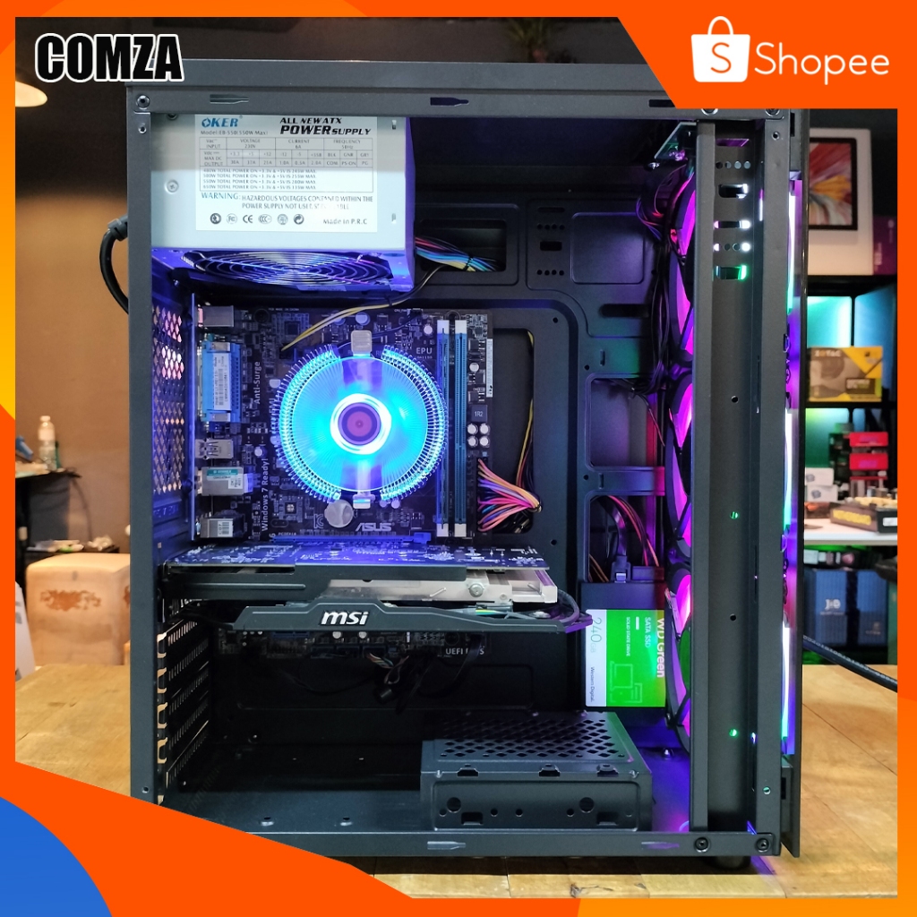 คอมพิวเตอร์ ครบชุด Core-i7 /GTX 1050Ti 4Gb /Ram 16Gb ทำงาน-เล่นเกมส์ Pubg,Freefire,Varolant,GTA V สินค้าพร้อมใช้งาน - รูปที่ 2