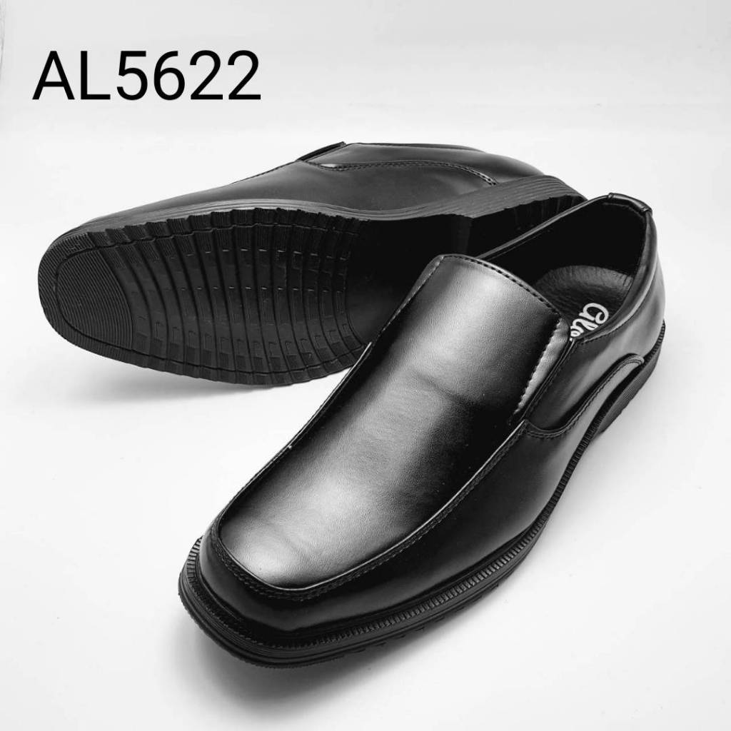 Design รองเท้าหนังชาย แบบสวม สีดำ  39-45