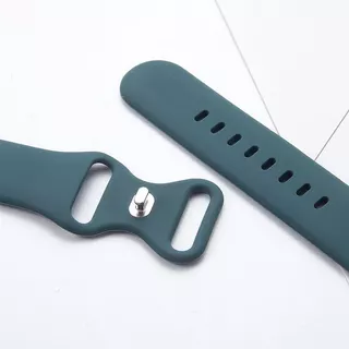สายรัดซิลิโคนกันน้ำ Series10/11 Ultra 9 8 7 6 SE 4 5 3 21 สายซิลิโคนเหลวสีทึบ iwatch49mm46mm45mm44mm42mm38mm40mm41mm