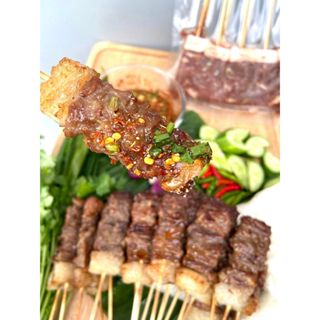 เนื้อเสียบไม้ แพคนึง มี10 ไม้ เจ้าดัง อ่รอยมากๆๆ ฮาล้าลจ้า