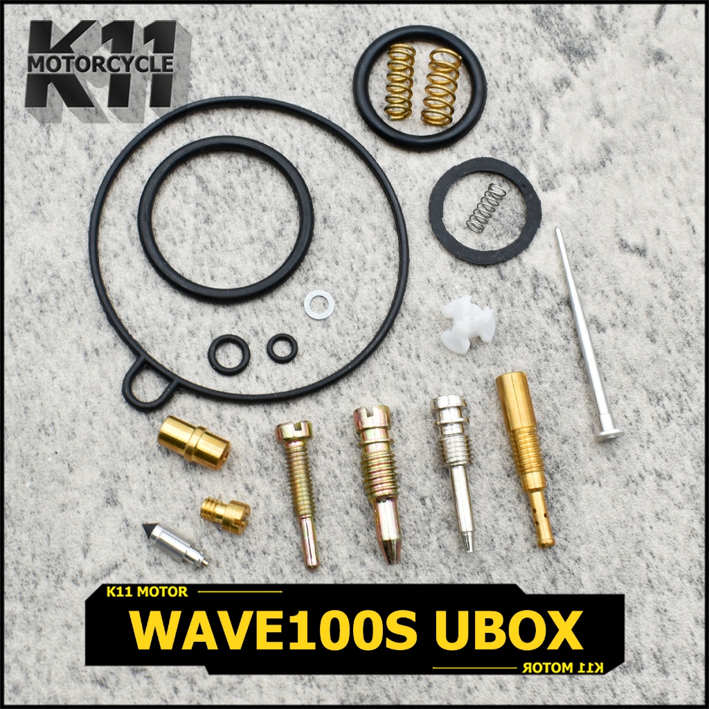 ชุดซ่อมคาร์บู Wave100s ubox เวฟ100s ซ่อมคาร์บูเรเตอร์ ทั้งชุด เกรดดี ตรงรุ่น พร้อมประกอบ จัดส่งเร็ว