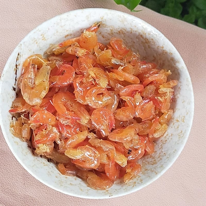 กุ้งหวาน (500 กรัม) เนื้อฉ่ำๆ ใช้กุ้งไซด์เล็ก เปลือกไม่แข็ง ทานง่าย