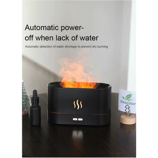 Goose Hours เครื่องเพิ่มความชื้น Flame Diffuser Humidifier 180 ML, Aromatherapy, USB Charging