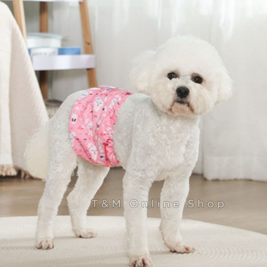 โอบิแบบซักได้ ผ้าTPUกันน้ำ+ผ้ารองซับด้านใน4ชั้น  โอบิสุนัข  ผ้าคาดเอวสุนัขตัวผู้ - รูปที่ 7