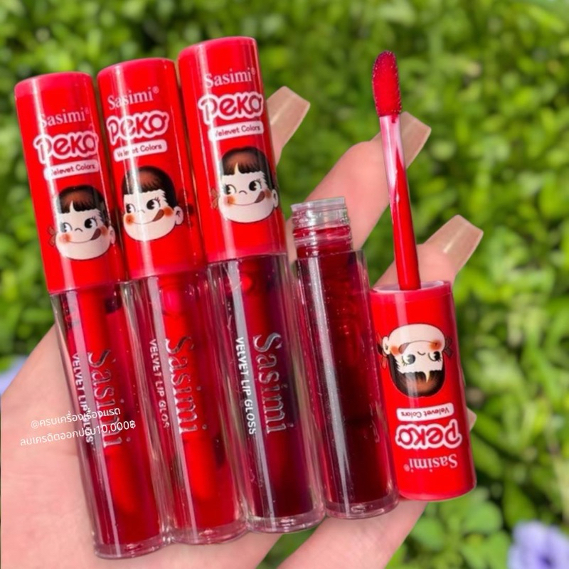 ส่งฟรี/ส่งไว​ ลิปทินท์ ทิ้นท์ Sasimi Peko Lip Tint สุดน่ารัก สีชัด เกลี่ย​ง่าย​ กันน้ำ ติดทน ไม่ติดแ