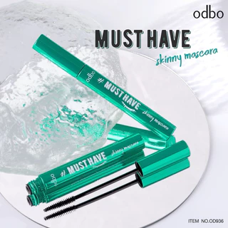 มาสคาร่า ODBO Must Have Skinny Mascara ปัดขนตา หัวสลิม ขนตางอน ขนตาเด้ง ขนตายาว กันน้ำ ติดทน