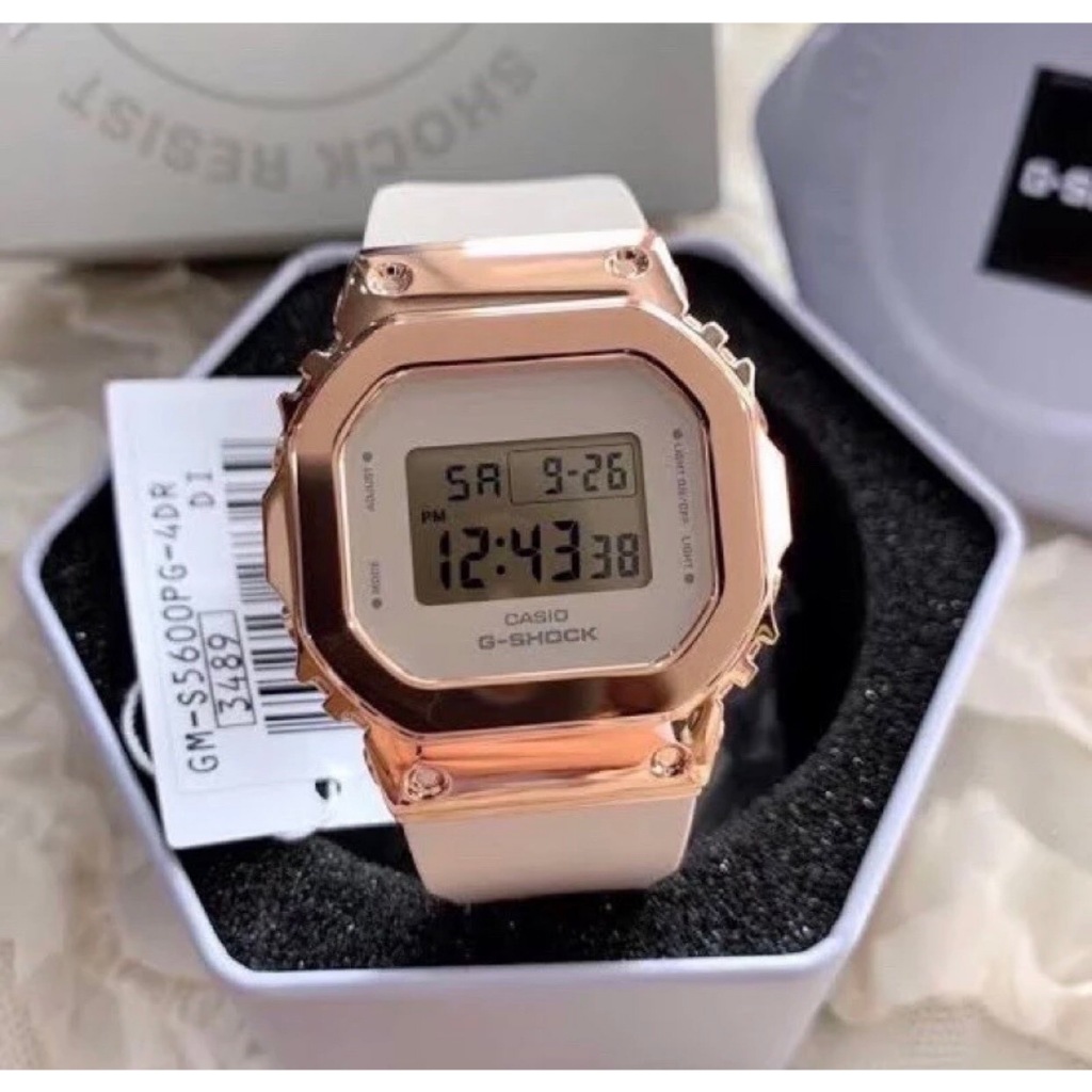 นาฬิกา หัวเหล็ก GM-5600 นาฬิกาทรงสปรอต นาฬิกาผู้ชาย ฟรีกล่องเหล็ก