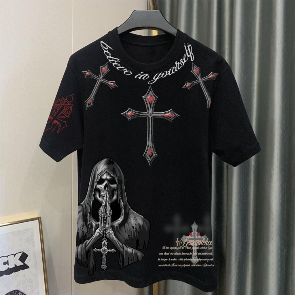 เสื้อยืดCotton100% สกรีนแบบดิจิตอล เนื้อผ้าหนานุ่ม เกรดพรีเมี่ยม A461-แขนสั้น