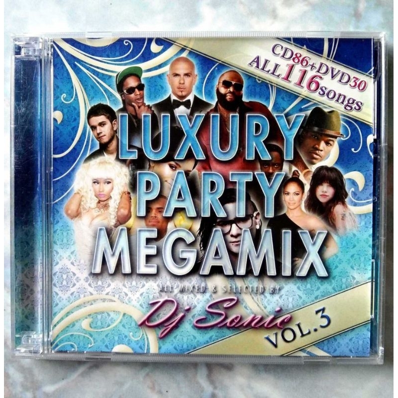 💿📀 CD + DVD LUXURY PARTY MEGAMIX : ALL MIXED & SELECTED BY DJ.SONIC VOL.3