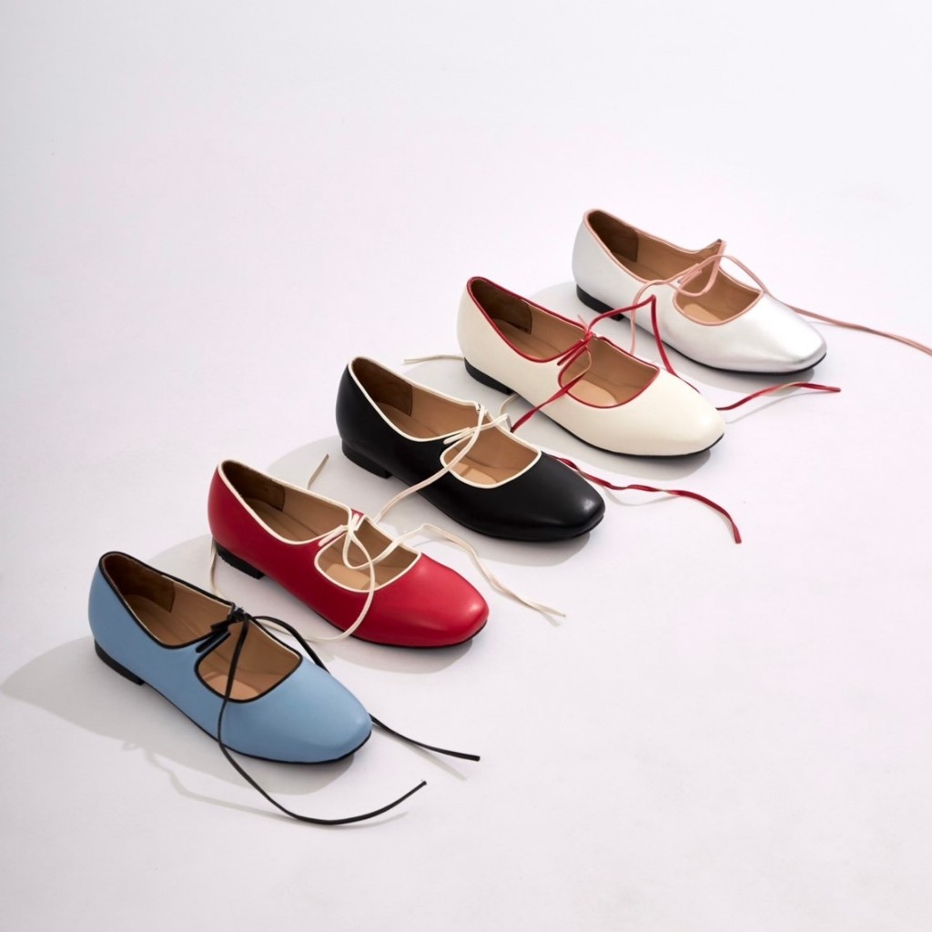 (รุ่น TV-1) - Wila shoes l SHOPEE VDO ลด100฿ mary jane รองเท้าแมรี่เจนผูกเชือก กดสั่งได้เลยค่ะ