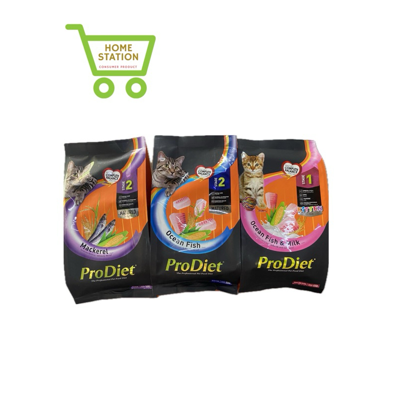 ProDiet โปรไดเอท อาหารเม็ดสำหรับแมว 500กรัม
