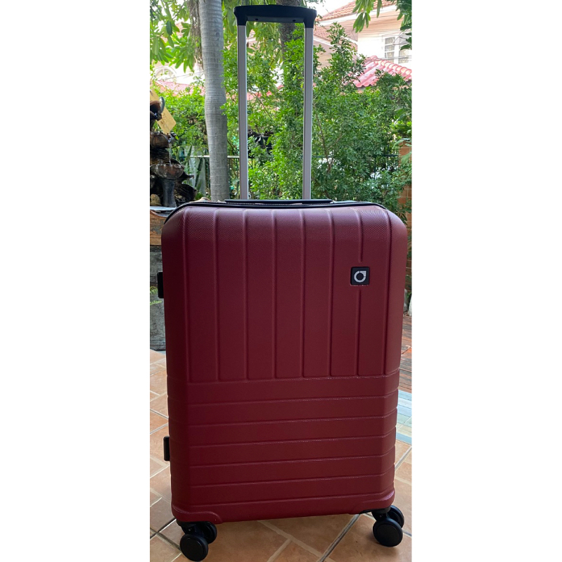 กระเป๋าเดินทาง Caggioni ขนาด 24 นิ้ว CitiBank(UOB) สีแดงไวน์