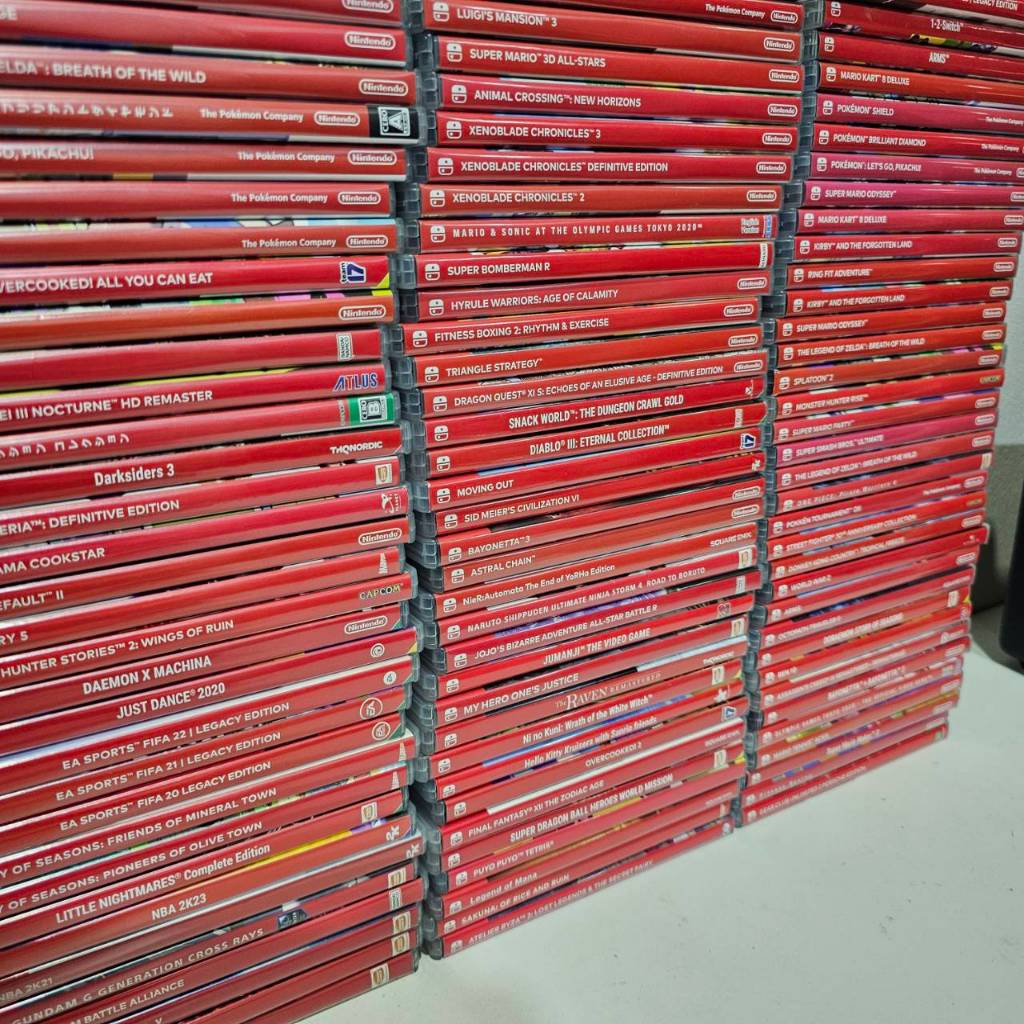 แผ่นเกมส์ nintendo switch มือสอง Mario Zelda Animal Crossing Pokemon Luigi Fifa Super Smash Xenoblad