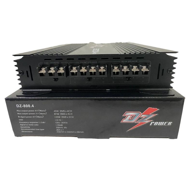 เพาเวอร์แอมป์ AB4ch. DZ-800.4 2800W ขับเสียงกลาง+เสียงแหลมได้8-16ดอก แรงมาก - รูปที่ 4