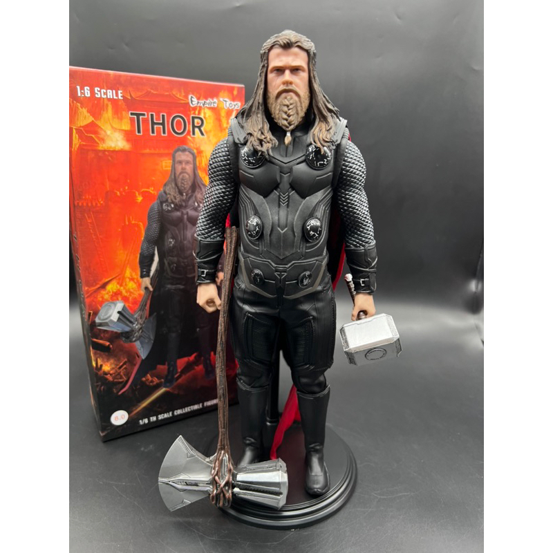 โมเดล Thor ธอร์ อ้วน แร็คนาร็อค เครซี่ทอยสูง 30เซ็น Model Figure Thor Fat Ragnarok Crazy toy Tall 20-25CM
