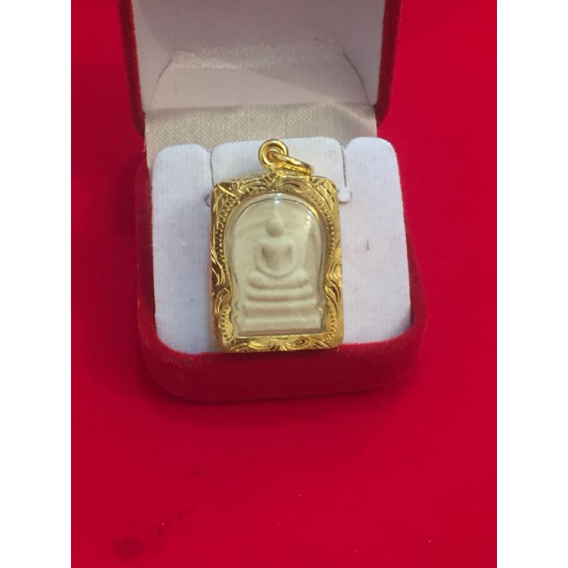 จี้พระ สมเด็จวัดระฆัง เนื้อผงพุทธคุณ สีขาว สินค้าพรีเมี่ยม หุ้มทอง 96.5% กันน้ำ 100% ไม่ลอก ไม่ดำ