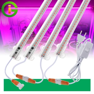 ไฟปลูกต้นไม้ LED grow light ชุดไฟปลูก 2/4/6/8/10แถว 220V ไฟช่วยต้นไม้เติบโต ช่วยทำใบ ทำดอก ไฟเส้นปลูกต้นไม้