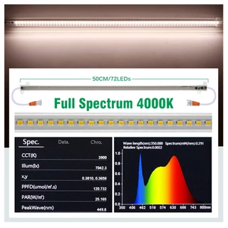 ไฟปลูกต้นไม้ LED grow light ชุดไฟปลูก 2/4/6/8/10แถว 220V ไฟช่วยต้นไม้เติบโต ช่วยทำใบ ทำดอก ไฟเส้นปลูกต้นไม้