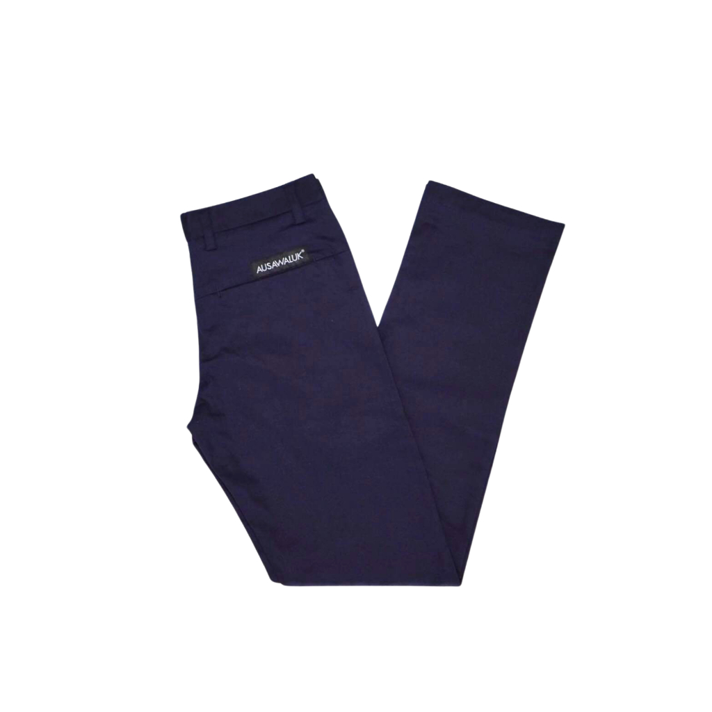 กางเกงขายาวทรงกระบอกเล็ก AUSAWALUK  เนื้อผ้ามีความยืดหยุ่น  ทรงสวยใส่สบายงานเย็บละเอียด