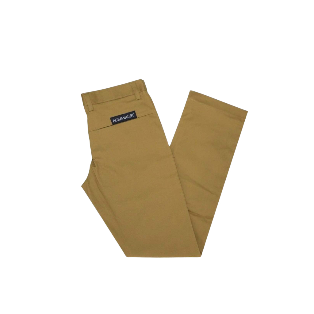 กางเกงขายาวทรงกระบอกเล็ก AUSAWALUK  เนื้อผ้ามีความยืดหยุ่น  ทรงสวยใส่สบายงานเย็บละเอียด
