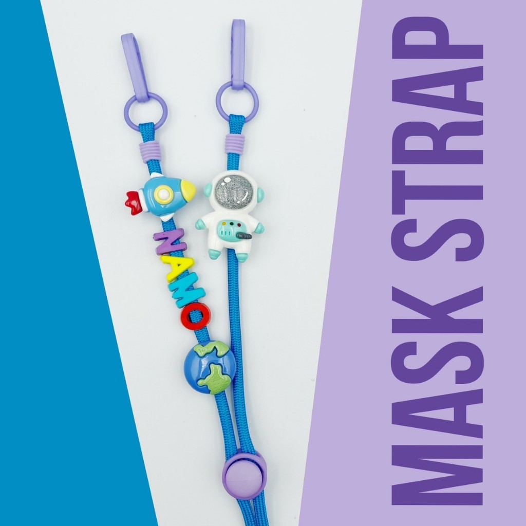 SPACE 6 | Mask Strap สายคล้องแมสเชือกสีฟ้า/ม่วง และ รูปที่ 4