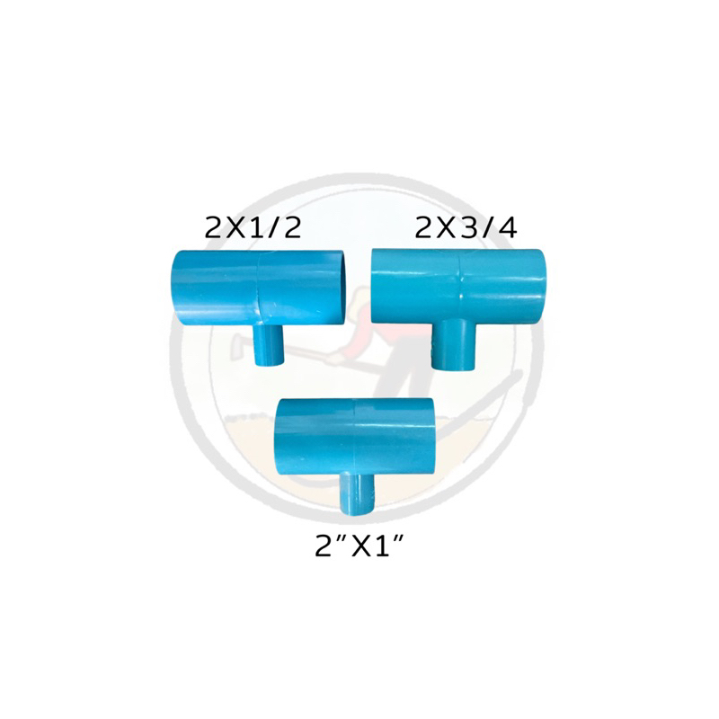 สามทาง 2 นิ้วลด PVC เกษตร 2x1/2 , 2x3/4 , 2”x1”