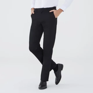 ARROW กางเกงทำงาน ทรง Slim fit ( ทรงเข้ารูป ขากระบอกเล็ก ) แบบไม่มีจีบ สีดำ MSCS801A5-BL