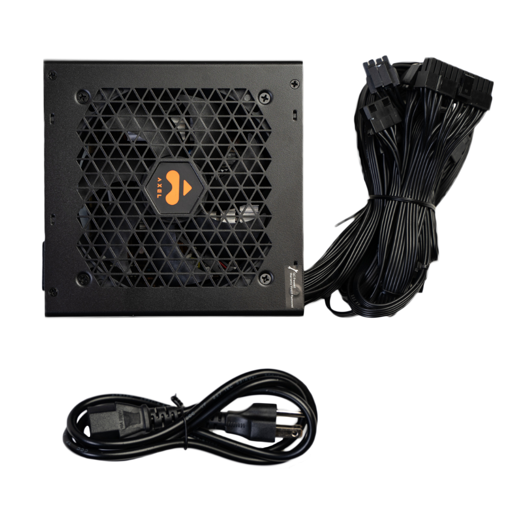 มีโค้ด25% PSU AXEL VOLT 600W Black Cable Power Supply PSU อุปกรณ์จ่ายไฟ +ระบบกันช๊อต