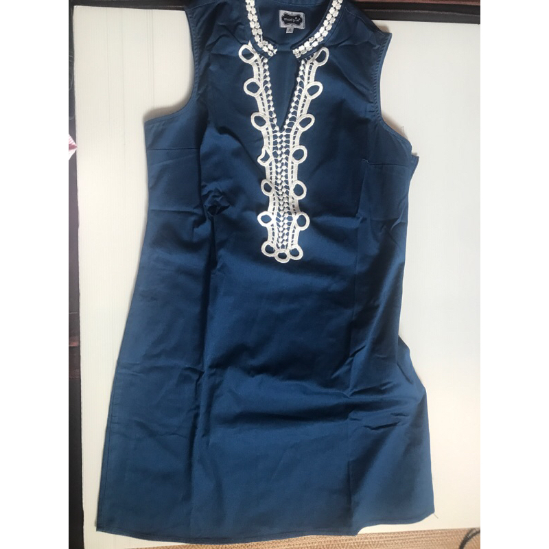 Mudpie size s,(4-6) อกได้34” ความยาวชุด 85cm ใหม่พับเก็บคะคอตตอนผสมสเปนเดก